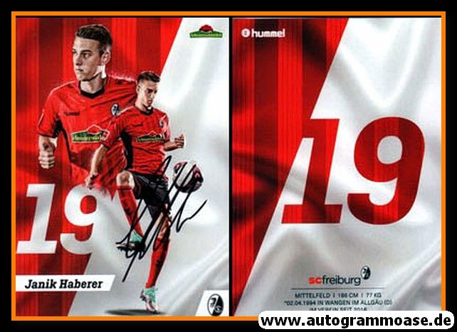 Autogramm Fussball | SC Freiburg | 2018 | Janik HABERER
