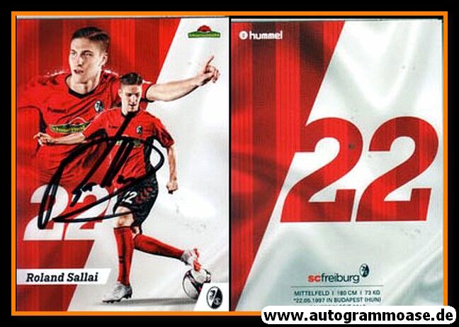 Autogramm Fussball | SC Freiburg | 2018 | Roland SALLAI