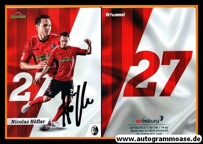 Autogramm Fussball | SC Freiburg | 2018 | Nicolas HÖFLER