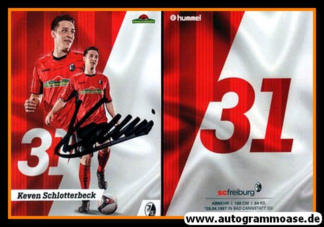 Autogramm Fussball | SC Freiburg | 2018 | Keven SCHLOTTERBECK
