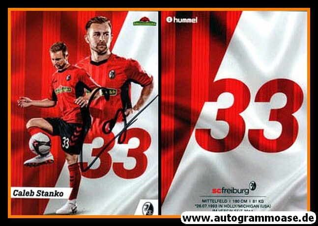 Autogramm Fussball | SC Freiburg | 2018 | Caleb STANKO