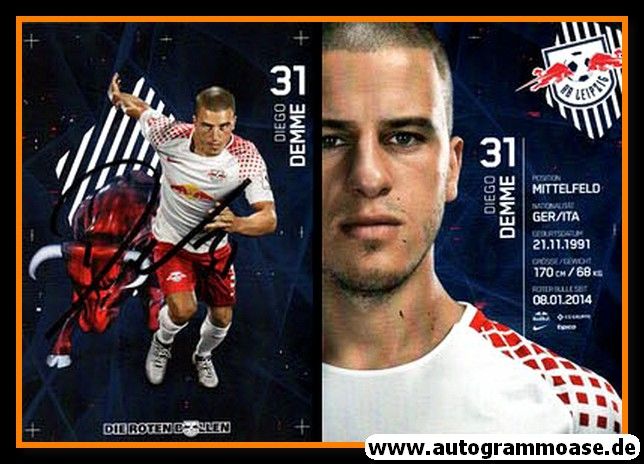 Autogramm Fussball | RB Leipzig | 2017 | Diego DEMME