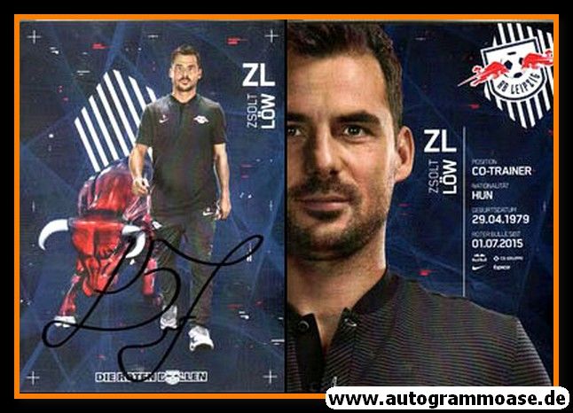 Autogramm Fussball | RB Leipzig | 2017 | Zsolt LÖW