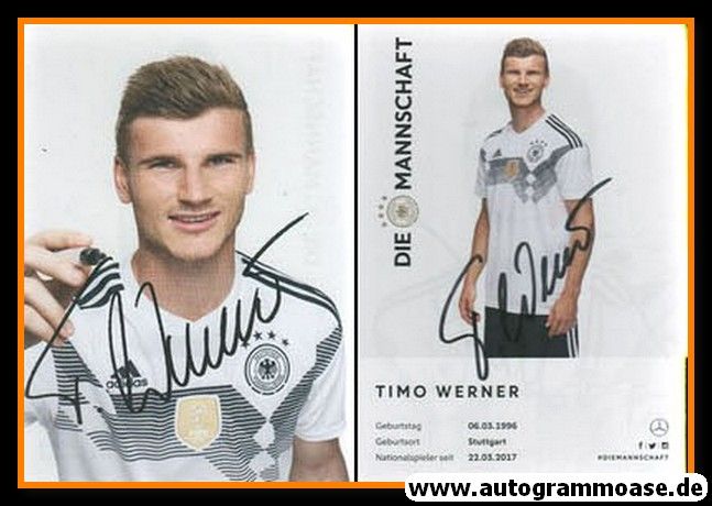 Autogramm Fussball | DFB | 2018 Adidas | Timo WERNER