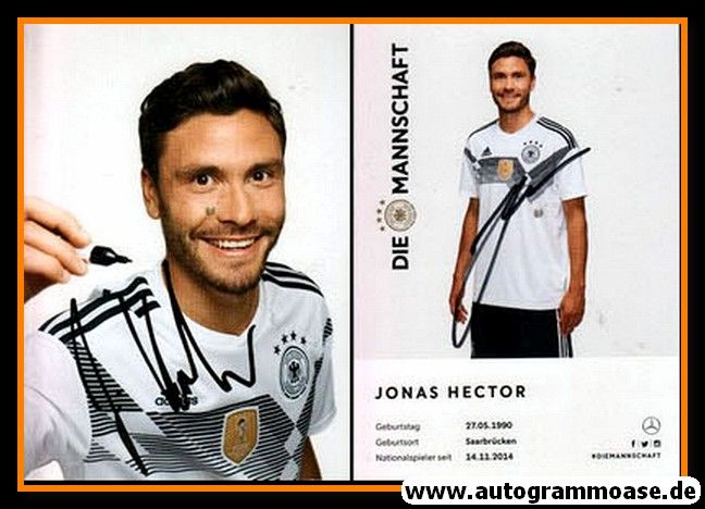 Autogramm Fussball | DFB | 2018 Adidas | Jonas HECTOR