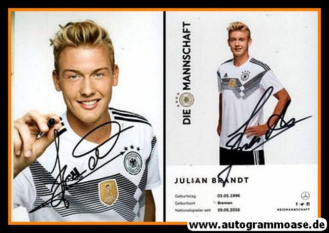 Autogramm Fussball | DFB | 2018 Adidas | Julian BRANDT