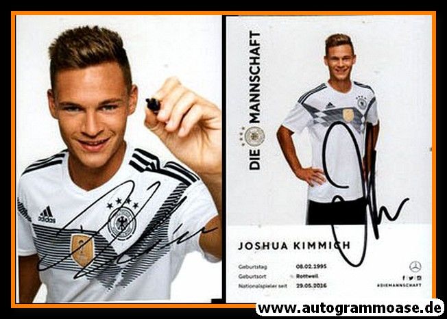 Autogramm Fussball | DFB | 2018 Adidas | Joshua KIMMICH