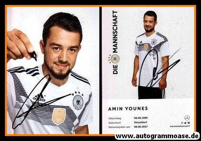 Autogramm Fussball | DFB | 2018 Adidas | Amin YOUNES