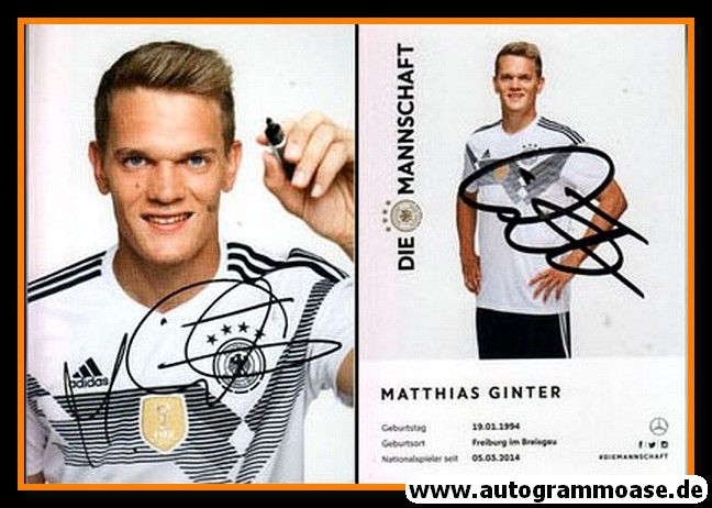 Autogramm Fussball | DFB | 2018 Adidas | Matthias GINTER