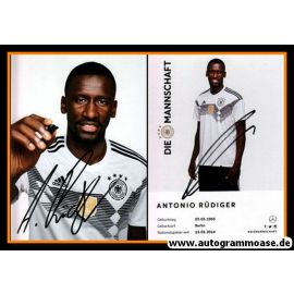 Autogramm Fussball | DFB | 2018 Adidas | Antonio RÜDIGER