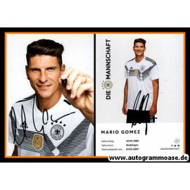 Autogramm Fussball | DFB | 2018 Adidas | Mario GOMEZ