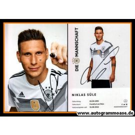 Autogramm Fussball | DFB | 2018 Adidas | Niklas SÜLE