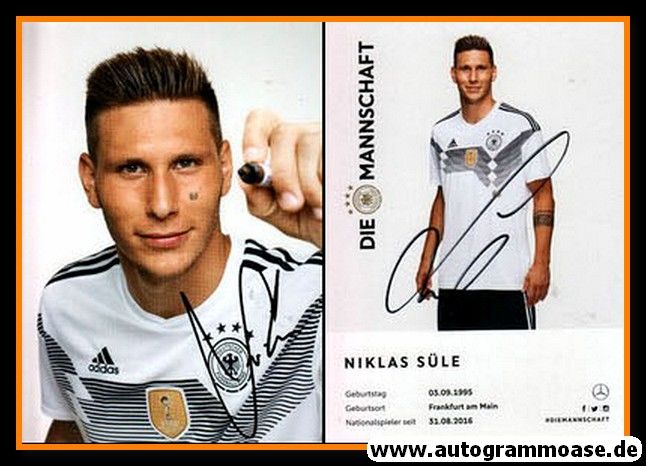 Autogramm Fussball | DFB | 2018 Adidas | Niklas SÜLE