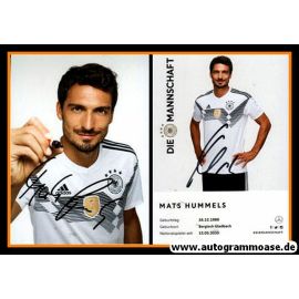 Autogramm Fussball | DFB | 2018 Adidas | Mats HUMMELS