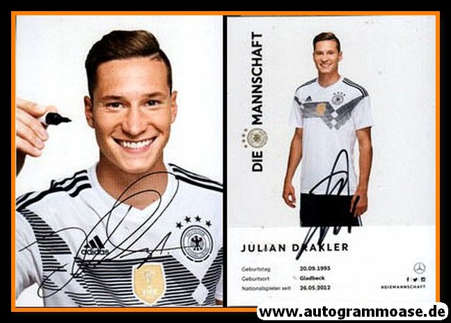 Autogramm Fussball | DFB | 2018 Adidas | Julian DRAXLER