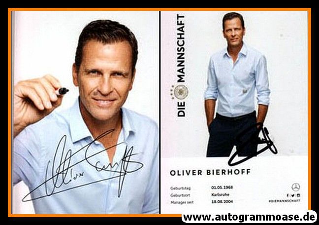 Autogramm Fussball | DFB | 2018 Adidas | Oliver BIERHOFF