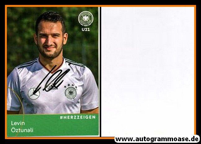 Autogramm Fussball | DFB U21 | 2017 Adidas | Levin ÖZTUNALI