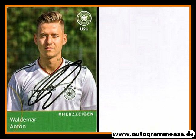 Autogramm Fussball | DFB U21 | 2017 Adidas | Waldemar ANTON