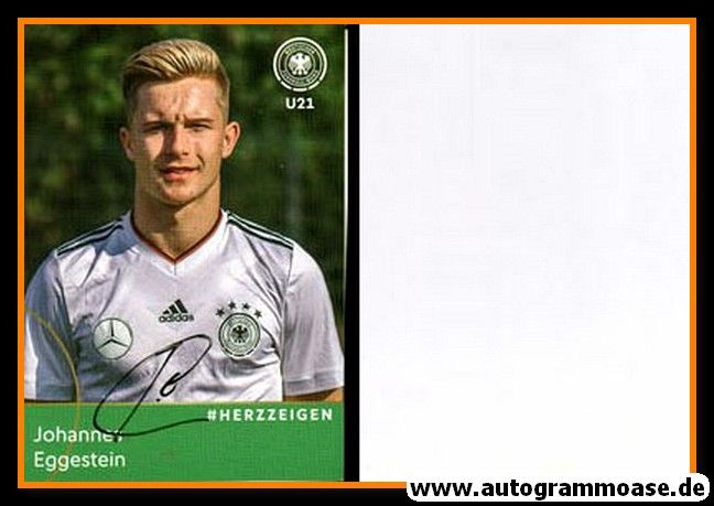 Autogramm Fussball | DFB U21 | 2017 Adidas | Johannes EGGESTEIN