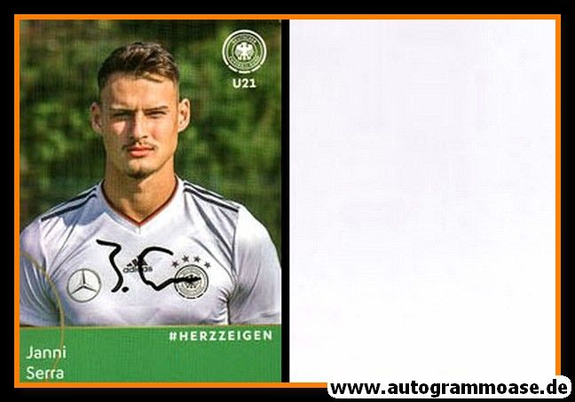 Autogramm Fussball | DFB U21 | 2017 Adidas | Janni SERRA