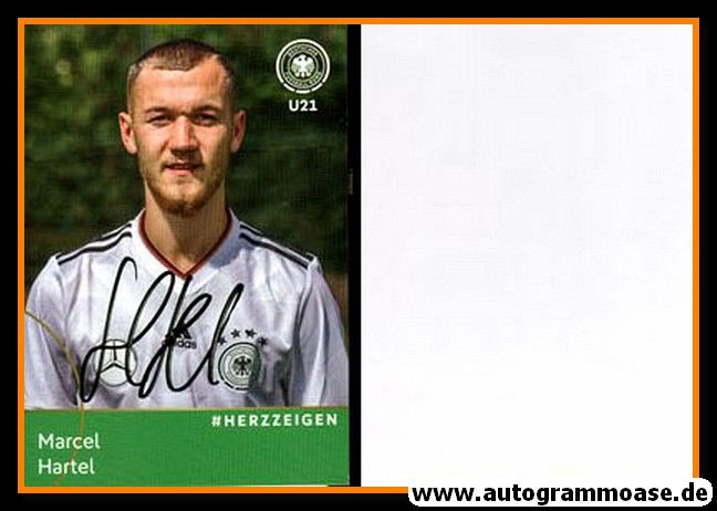 Autogramm Fussball | DFB U21 | 2017 Adidas | Marcel HARTEL