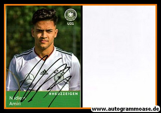 Autogramm Fussball | DFB U21 | 2017 Adidas | Nadiem AMIRI