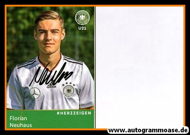 Autogramm Fussball | DFB U21 | 2017 Adidas | Florian NEUHAUS