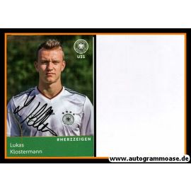 Autogramm Fussball | DFB U21 | 2017 Adidas | Lukas KLOSTERMANN