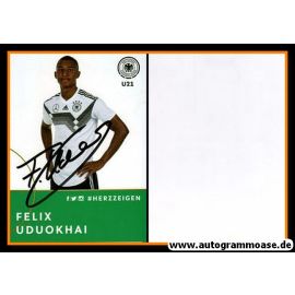 Autogramm Fussball | DFB U21 | 2018 Adidas | Felix UDUOKHAI