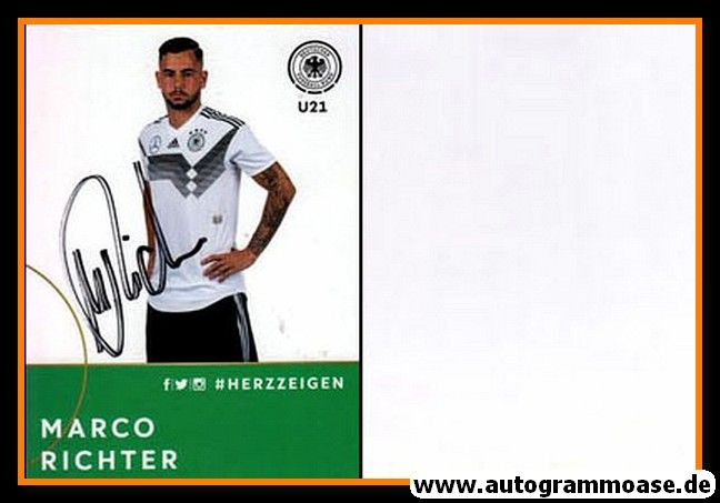 Autogramm Fussball | DFB U21 | 2018 Adidas | Marco RICHTER