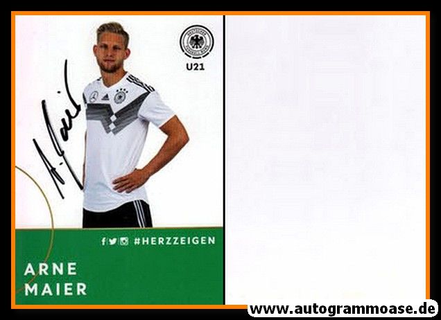 Autogramm Fussball | DFB U21 | 2018 Adidas | Arne MAIER