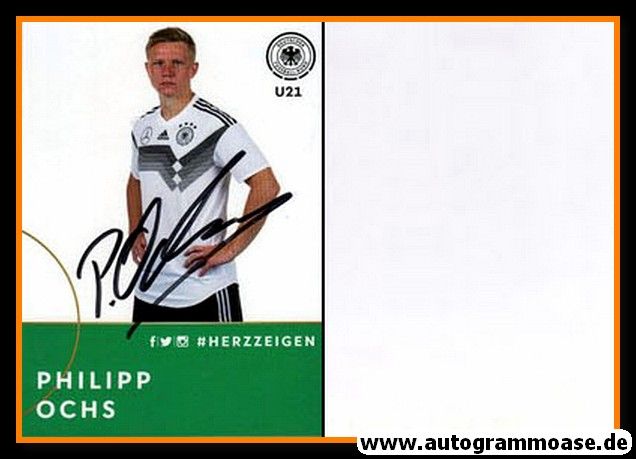 Autogramm Fussball | DFB U21 | 2018 Adidas | Philipp OCHS