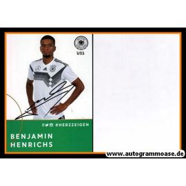Autogramm Fussball | DFB U21 | 2018 Adidas | Benjamin HENRICHS