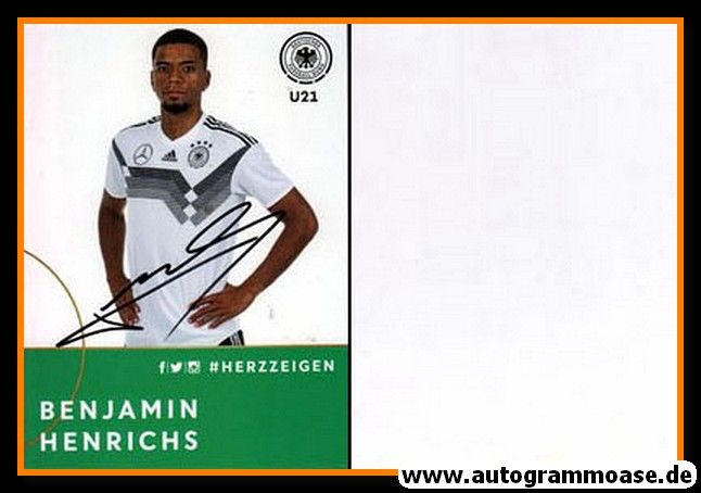 Autogramm Fussball | DFB U21 | 2018 Adidas | Benjamin HENRICHS