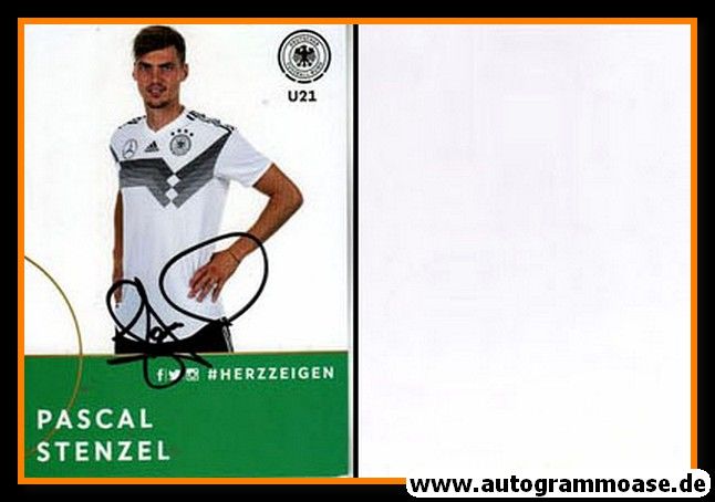 Autogramm Fussball | DFB U21 | 2018 Adidas | Pascal STENZEL