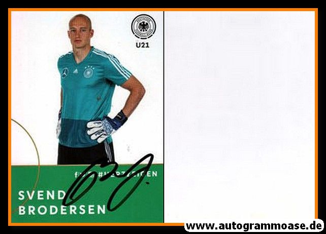 Autogramm Fussball | DFB U21 | 2018 Adidas | Svend BRODERSEN