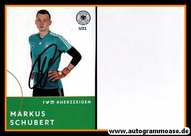 Autogramm Fussball | DFB U21 | 2018 Adidas | Markus SCHUBERT