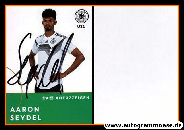 Autogramm Fussball | DFB U21 | 2018 Adidas | Aaron SEYDEL