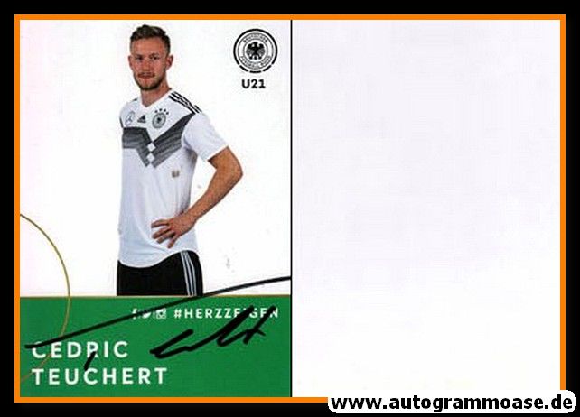Autogramm Fussball | DFB U21 | 2018 Adidas | Cedric TEUCHERT
