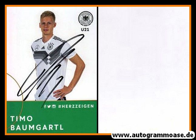 Autogramm Fussball | DFB U21 | 2018 Adidas | Timo BAUMGARTL