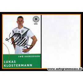 Autogramm Fussball | DFB U21 | 2018 Adidas | Lukas KLOSTERMANN