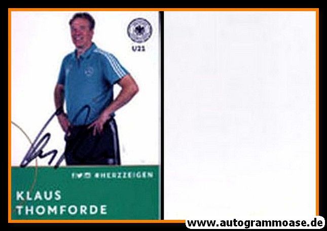 Autogramm Fussball | DFB U21 | 2018 Adidas | Klaus THOMFORDE