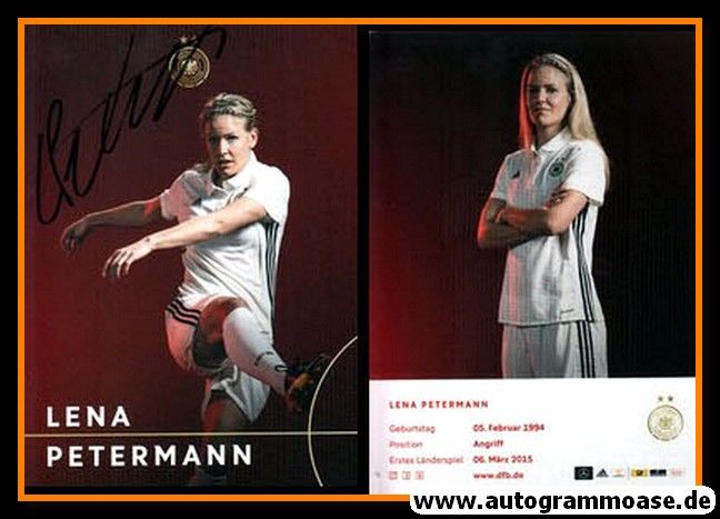 Autogramm Fussball (D) | DFB | 2017 Adidas | Lena PETERMANN