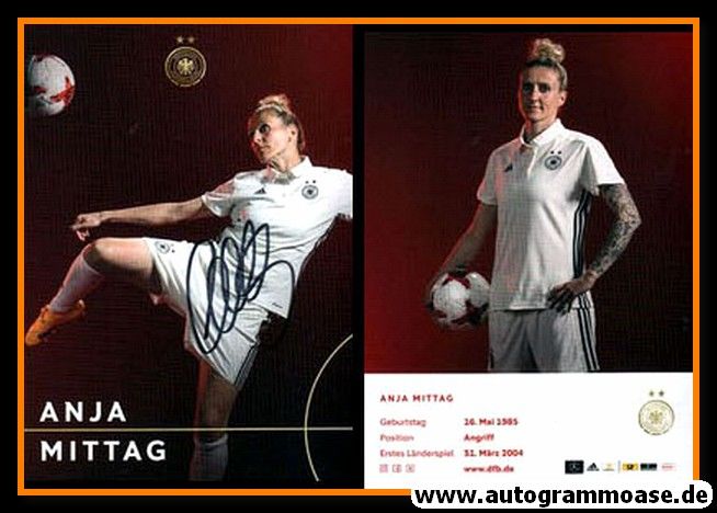 Autogramm Fussball (D) | DFB | 2017 Adidas | Anja MITTAG