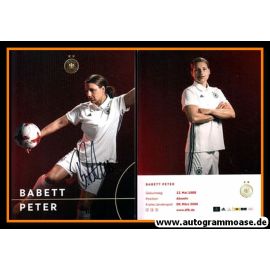 Autogramm Fussball (D) | DFB | 2017 Adidas | Babett PETER
