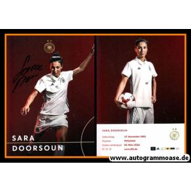 Autogramm Fussball (D) | DFB | 2017 Adidas | Sara DOORSOUN