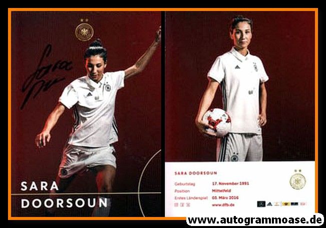 Autogramm Fussball (D) | DFB | 2017 Adidas | Sara DOORSOUN