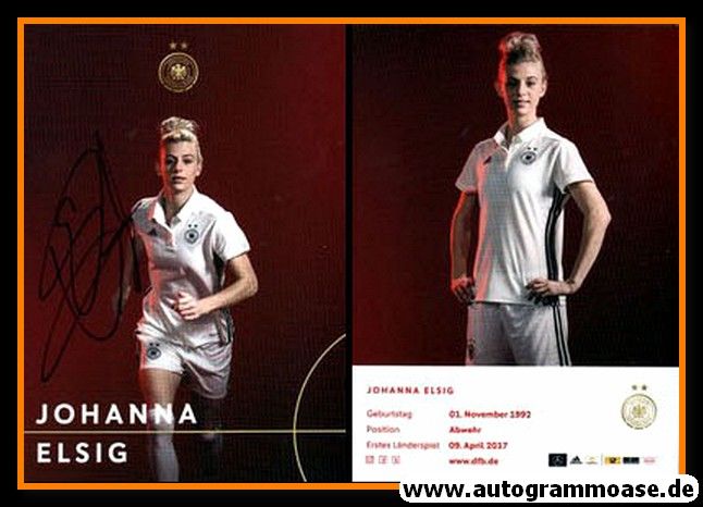 Autogramm Fussball (D) | DFB | 2017 Adidas | Johanna ELSIG