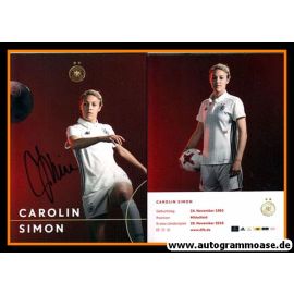 Autogramm Fussball (D) | DFB | 2017 Adidas | Carolin SIMON