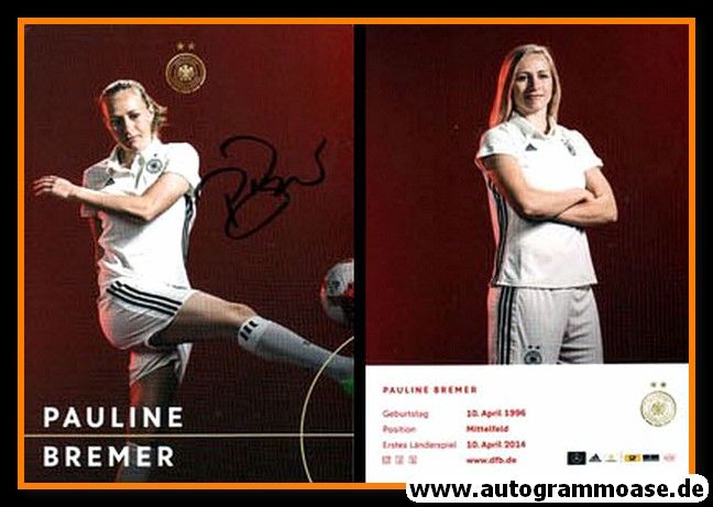 Autogramm Fussball (D) | DFB | 2017 Adidas | Pauline BREMER